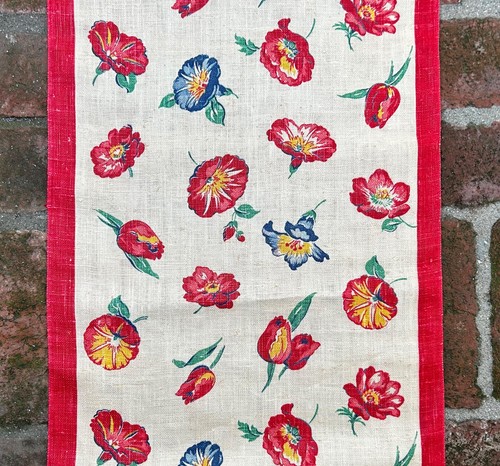 Vintage 1940 linen kitchen - linen,