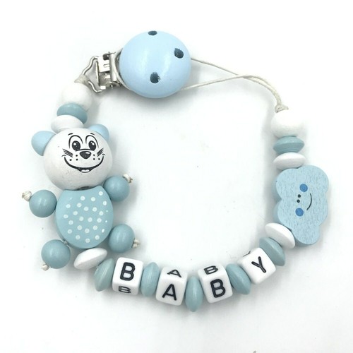 Personalized dummy clip - dummy, wooden