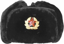Russian Hat Mens Ushanka Warm Faux Fur Plush Cap Russian Winter Adults Army Hats