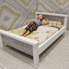 Wooden Double Bed - Wood