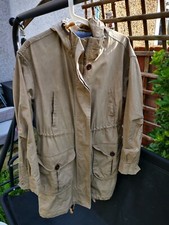 Cro Jack British Millerain beige MOD short rain coat drawstring hood Small