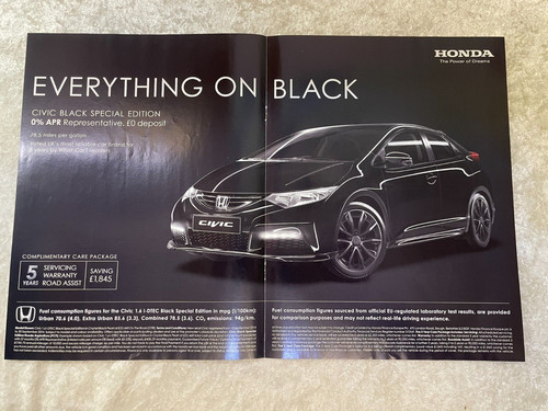 Honda civic black special - honda,