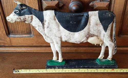 Antique cast iron dairy cow - antique,