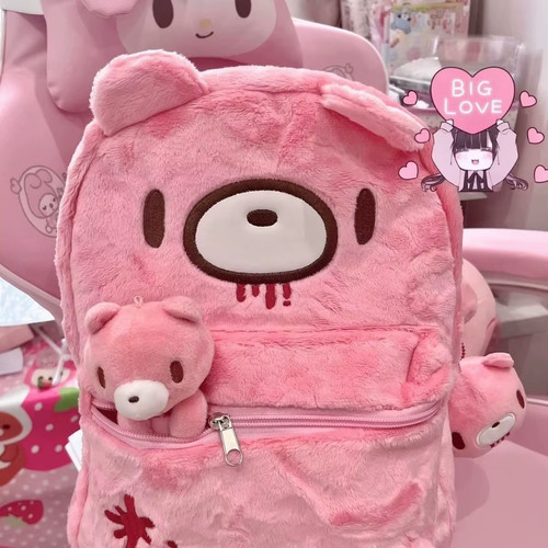 Gloomy bear plush backpack - bear,