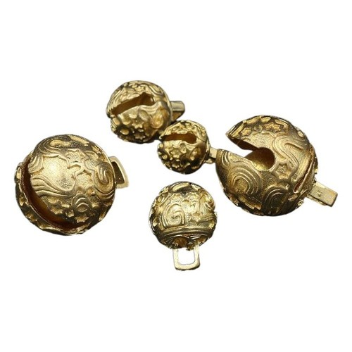 Gold brass bell - gold, for