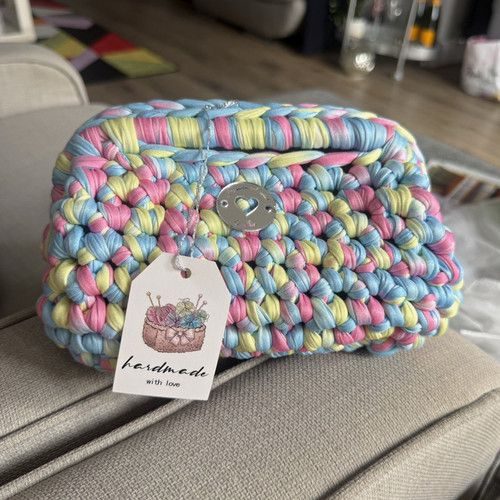 Handmade crochet clutch - clutch, in