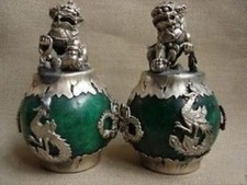 CHINESE PAIR OF Tibet SILVER