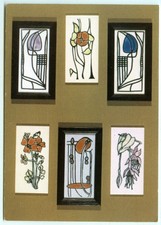 Postcard Art Nouveau Ceramics Inspired by Charles Rennie Mackintosh Unposted