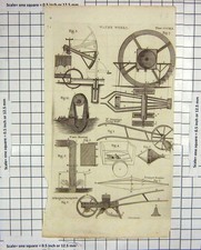 Old Antique Print Water Works