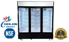 NEW 72" Commercial 3 Glass