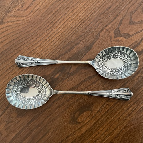 Antique two spoon silver - antique,
