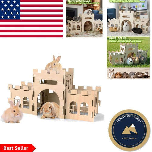 Durable wooden castle - wooden, for