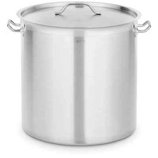 Induction Cooking Pot 71 Lt 45 cm with Lid Stainless Steel Stove Pan