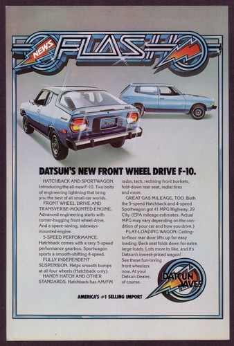 1976 vintage datsun 10 - datsun, f-10