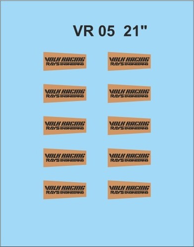 Decal rim design volk - design, x