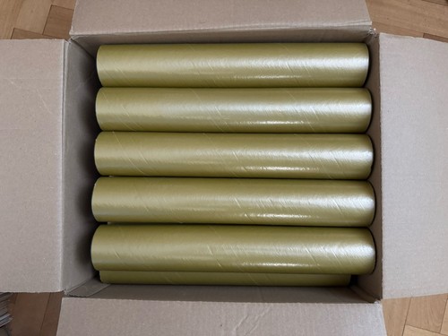 Gold postal poster tubes - postal,