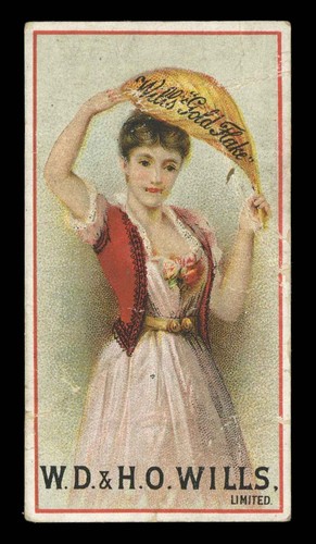 Wills advertising card - -,