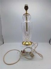 Vintage Waterford Style glass crystal base Lamp. Working.