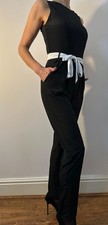 Black Jumpsuit with White