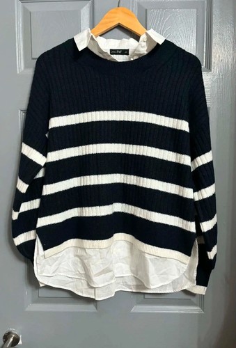 Striped 1 mock shirt - 2,