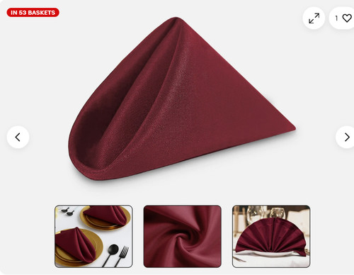 Dinner cloth napkins - napkins, poly