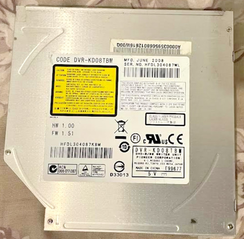 Pioneer dvr kd08tbm dvd - dvr-kd08tbm, dvd-rw