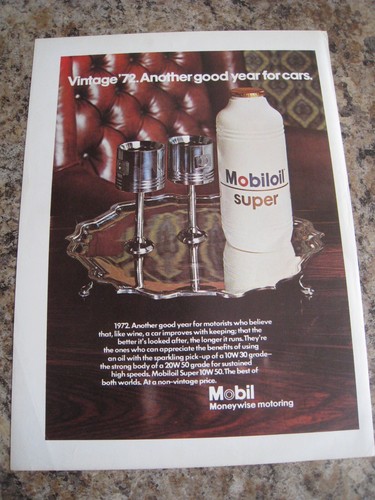 Mobil oil super vintage 72 - super, '72