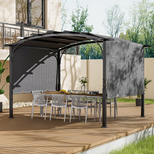 Outdoor retractable pergola - outdoor,