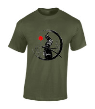 PAINTED SAMURAI MENS T SHIRT JAPAN JAPANESE COMIC MANGA ANIME GEISHA FASHION