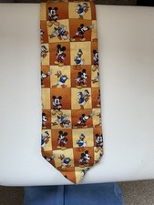 Disney Tie Rack Mens Silk Tie Mickey Mouse & Donald Duck. Made in Italy