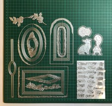 Cute Animals, Frames & Sentiments Die & Stamp Collection- 55 Elements