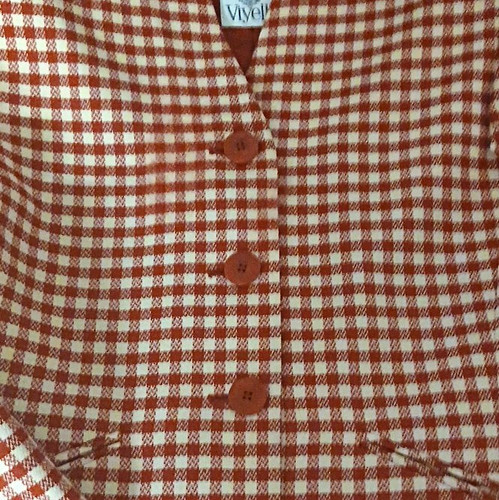 Viyella rust white check - viyella, &