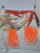 assorted squid head jig pirk lures 