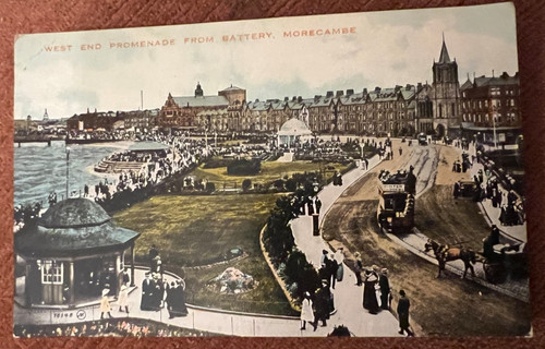 Antique postcard morecambe - antique,