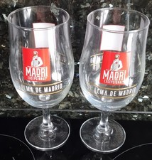 Madri One Pint Glasses x 2 New