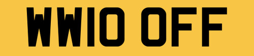 Woof dog van car reg - woof,