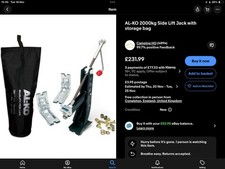 ALKO caravan side lift jack,  2 brackets, storage bag