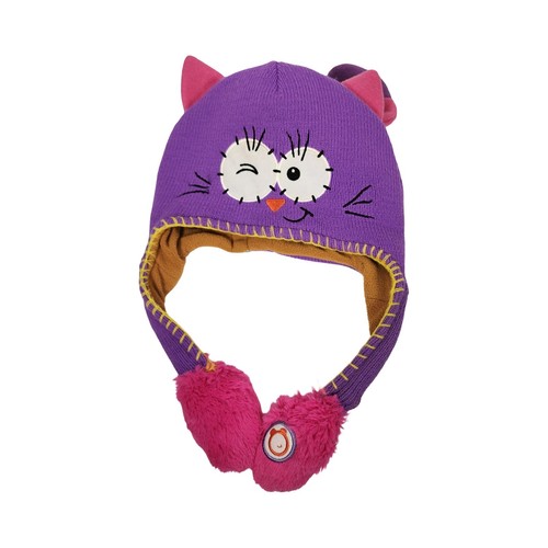 Flipeez purple cat earmuff - purple,