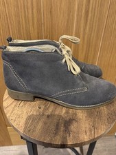 Remonte Dorndorf  Dark Grey Suede Lace Up Unisex Casual Chukka Ankle Boots 8/41