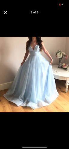 Princess style blue prom dress - style,