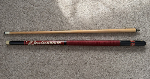 Budweiser piece pool cue - 2-piece,