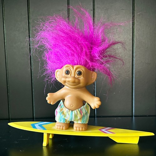 Troll figure pink - w/,