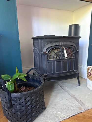 Black cast iron heating - iron, stove