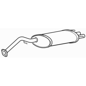Quality rear exhaust silencer - exhaust,