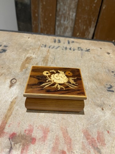 Small wooden box jewellery - small,