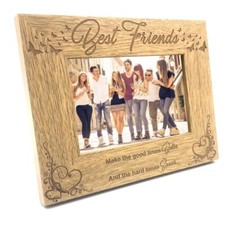 Best Friends Wooden Photo
