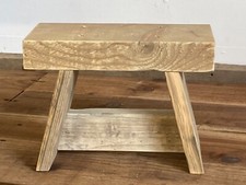 Wooden step stool rustic - wooden,