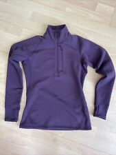 Rab Women’s PS Zip Top Half Zip Purple Women’s UK 10 Polartec Power Stretch