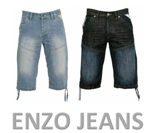 Enzo men denim shorts - enzo,