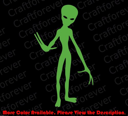 Alien sticker funny car window - alien,